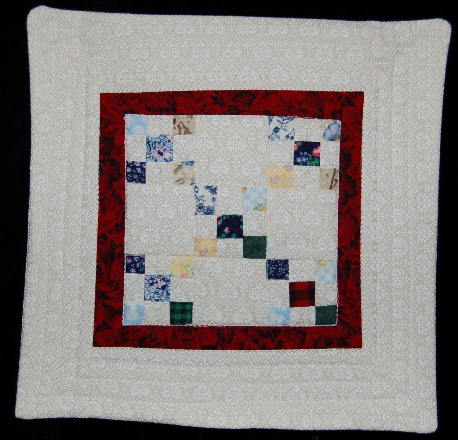 Miniature Nine Patch Wall Quilt/Table Cover