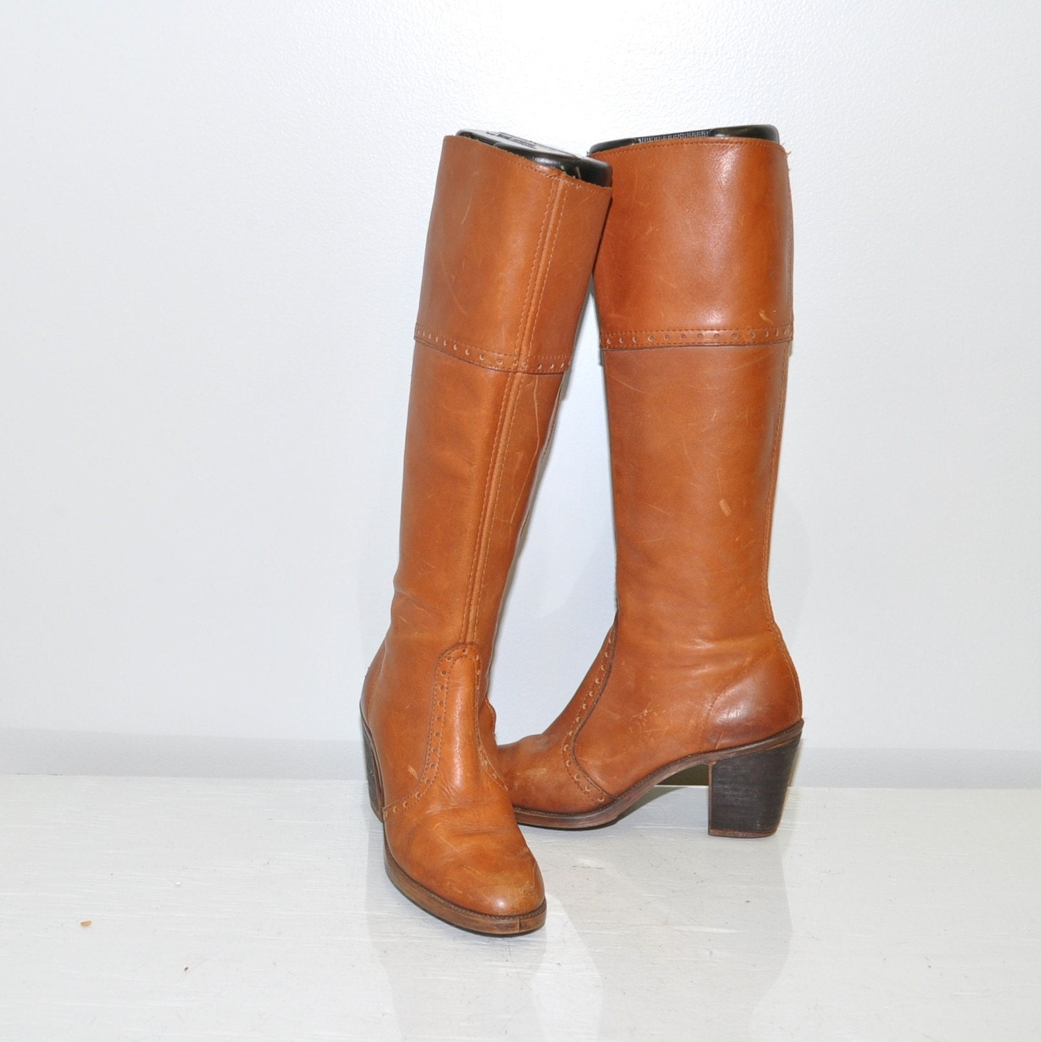 size 5 equestrian campus boots vintage 70s Sienna
