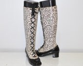 size 5 Vintage 60s Serpeant Mod Patent GoGo boots