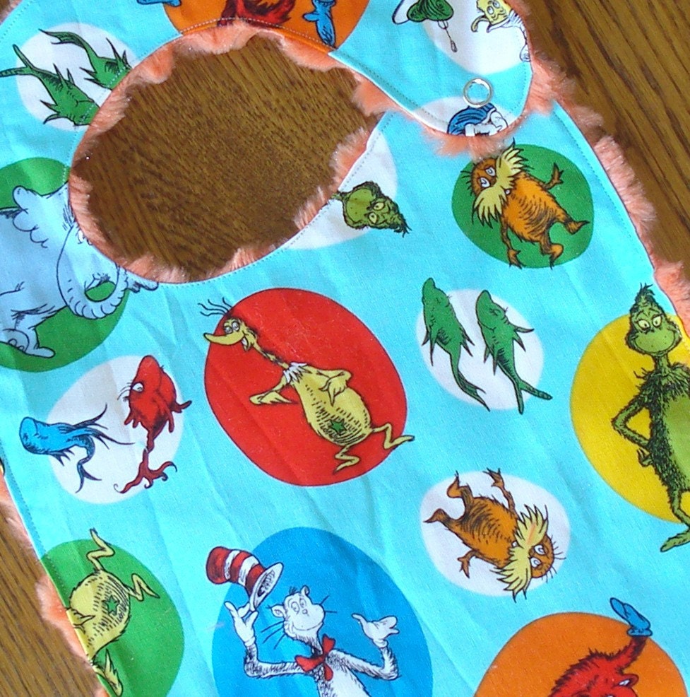 ON SALE Until the 14th of May - Bright Dr. Seuss Character Baby/Toddler Bib - Annual Bib Sale