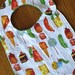 ON SALE Until the end of April - Very Hungry Caterpiller Minky Baby/Toddler Bib - Last One - Annual Bib Sale