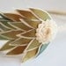 antique gold felt feather fascinator