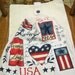 Patriotic Liberty Crochet Top Kitchen Towel