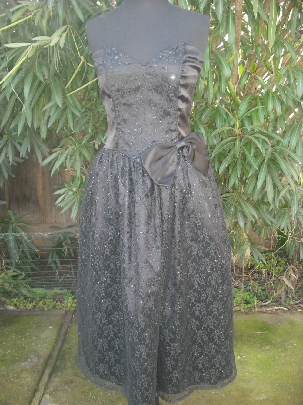 80s Gunne Sax Lace/Sequin Formal Dress Sz 7/8