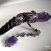 SOLD Magic Crystal Wand Amethyst Labradorite Stichtite Pagan Altar Ritual Wiccan Springbok Horn SECRET SERENITY by Spinning Castle