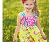 Raspberry Lime Knot Dress..by Kissing Kumquats