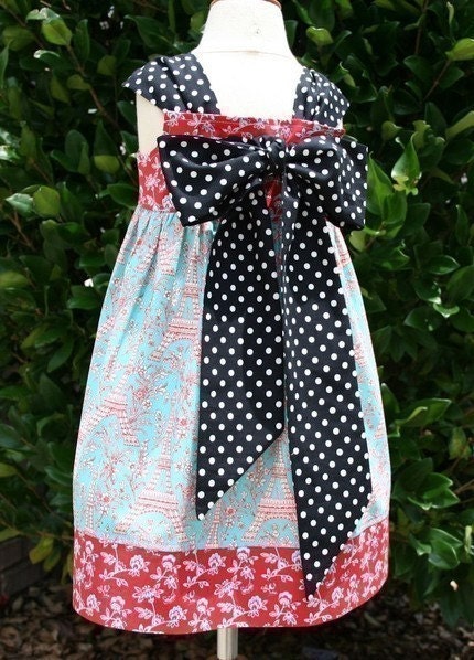 Kissing Kumquats Reverse Knot Dress PDF Sewing Pattern Size 6mo - 4T