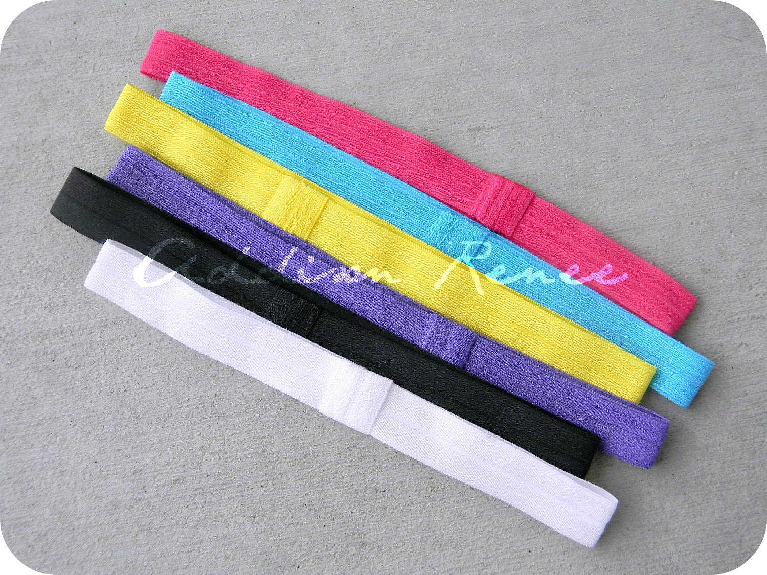 YOU PICK ONE interchangeabe super soft elastic headband in your choice of size