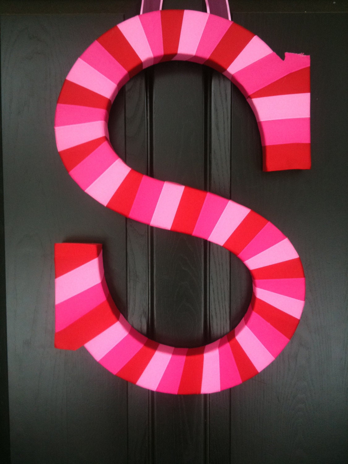 Valentine's Day Monogram Wreath