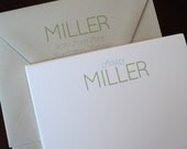 Set of 25 Flat Note Stationery - Simple Type 2