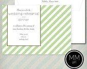 Preppy Stripes Invitation