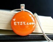 Etsy.com.  Handpainted Art Pendant Necklace.