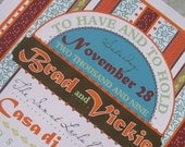 Moroccan Patterned Wedding Guestbook Poster