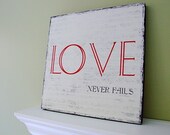 Love Never Fails - 12x12 CAFE MOUNT