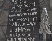 Proverbs 3 5-6 20x30 GALLERY WRAP CANVAS