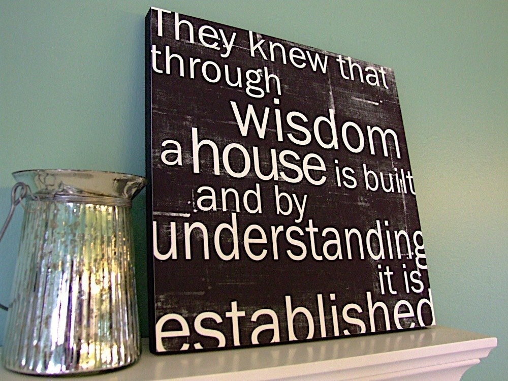 They Knew . . . How a House is Built - 12x12 CAFE MOUNT