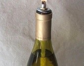 Wine bottle oil lamp, DIY kit, set of 2