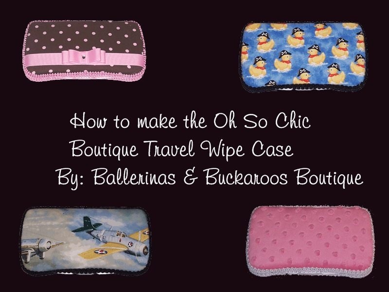 Pick any 2 PDF tutorials, travel wipe case, full size nursery case, burp cloth, changing pad or nursing pad