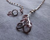 Diana lariat crocheted beaded necklace with tiny glass circles