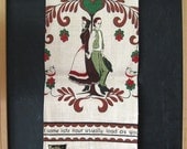 Vintage Pennsylvania Dutch Tea Towel