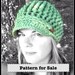 Crochet Pattern For Super Chunky Ribbed Newsboy Hat