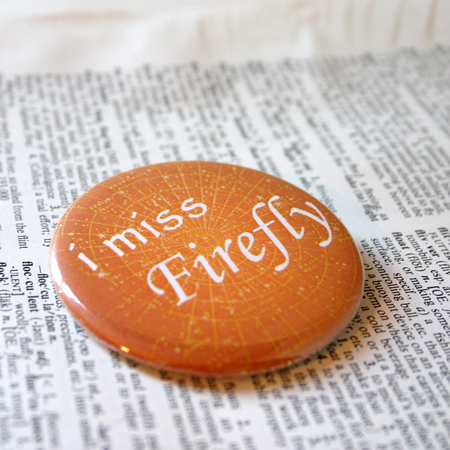 I Miss Firefly Television Show Pinback Button
