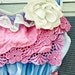 Swalcliffe Marie Antoinette Navy and Pink Pumps