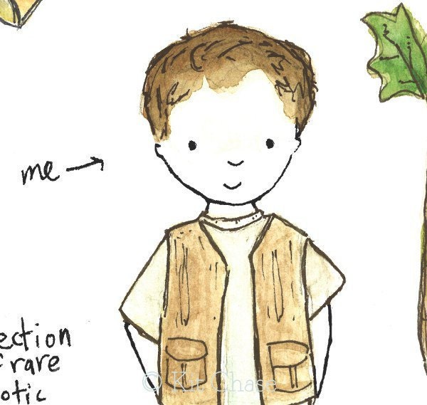 Children's Art - Adventure Boy (A) 11x14 - Archival Art Print