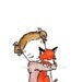 FALL SALE --- Fox Girl -- 8X10 Archival Print -- Children's Art