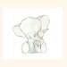 Nursery Art Print for Baby Toddler and Children Elephant Hug 5x7