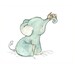PRINT SALE-- Bunny Hug Nursery Print 8x10