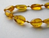 Baby Teething Necklace, Amber Teething Necklace, Amber Nugget Necklace