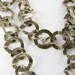 3.33 Feet (40'') Antique Brass Tone Base Metal Chain-Waved Textured Ring