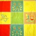 SPRING SALE Vintage Wilendur Colorblocked Tablecloth