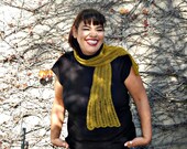 PDF Knitting Pattern / Fragment One Skein Fingering Yarn Drop Stitch Lace Scarf