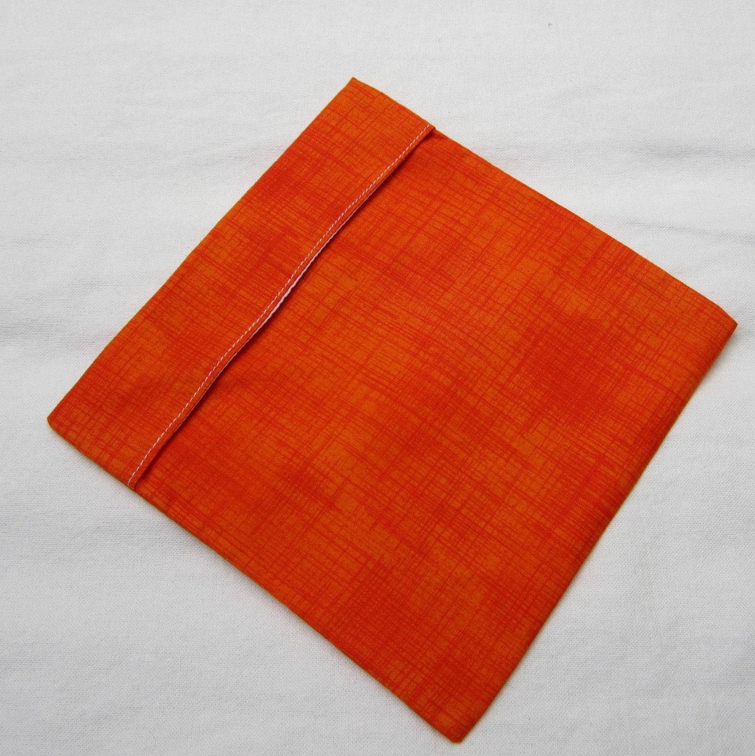 Lined LARGE FlipFlap Sack--Orange Sandwich bag
