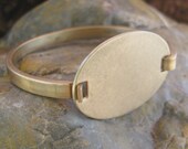 Brass Bangle Bracelet with Glue Pad Blank 1319
