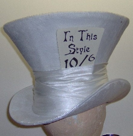 SALE - Fabulous Custom Made Mad Hatter Top Hat