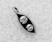 Green Girl Studios Two Peas in a Pod Pewter Charm