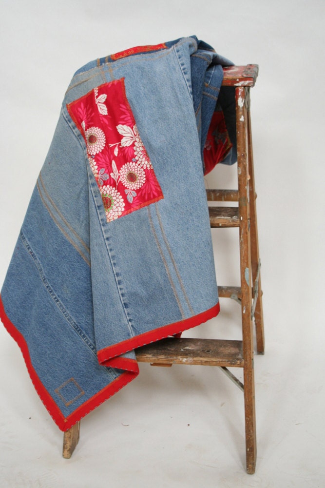 Moher HIll Picnic Blanket - Made from recycled jeans