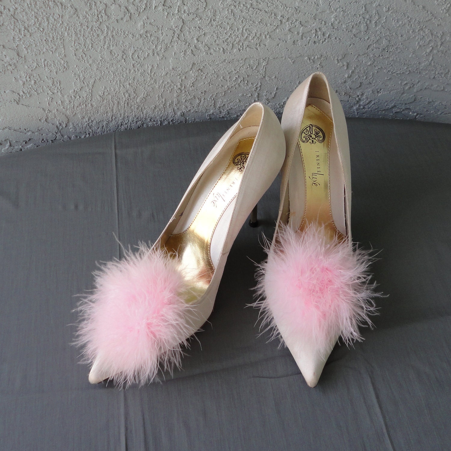 Sweet Valentine Soft Pink Feathered Shoe Clips