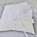 Wedding Ivory And White Lace Ring Bearer Pillow