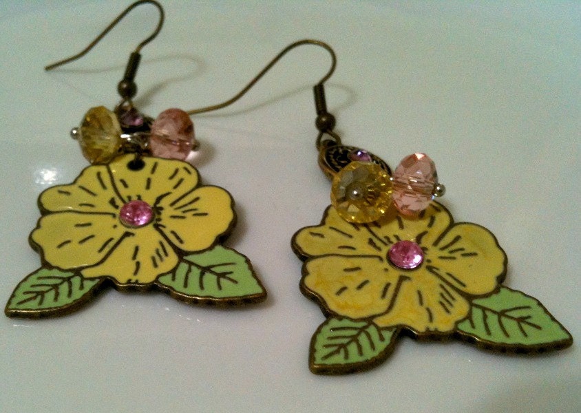 pansy - earrings