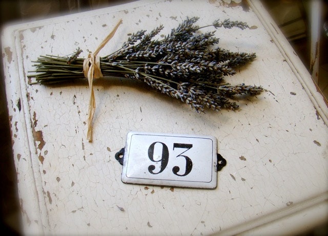 Enamel French Number Plaque