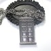 Doctor Who Tardis Police Box Necklace - Unisex Mens or Womens - Long 24 inch chain
