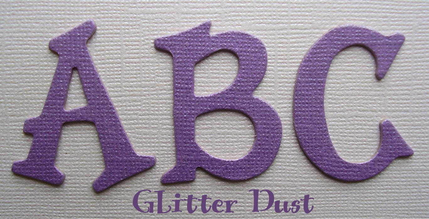 purple alphabet letters