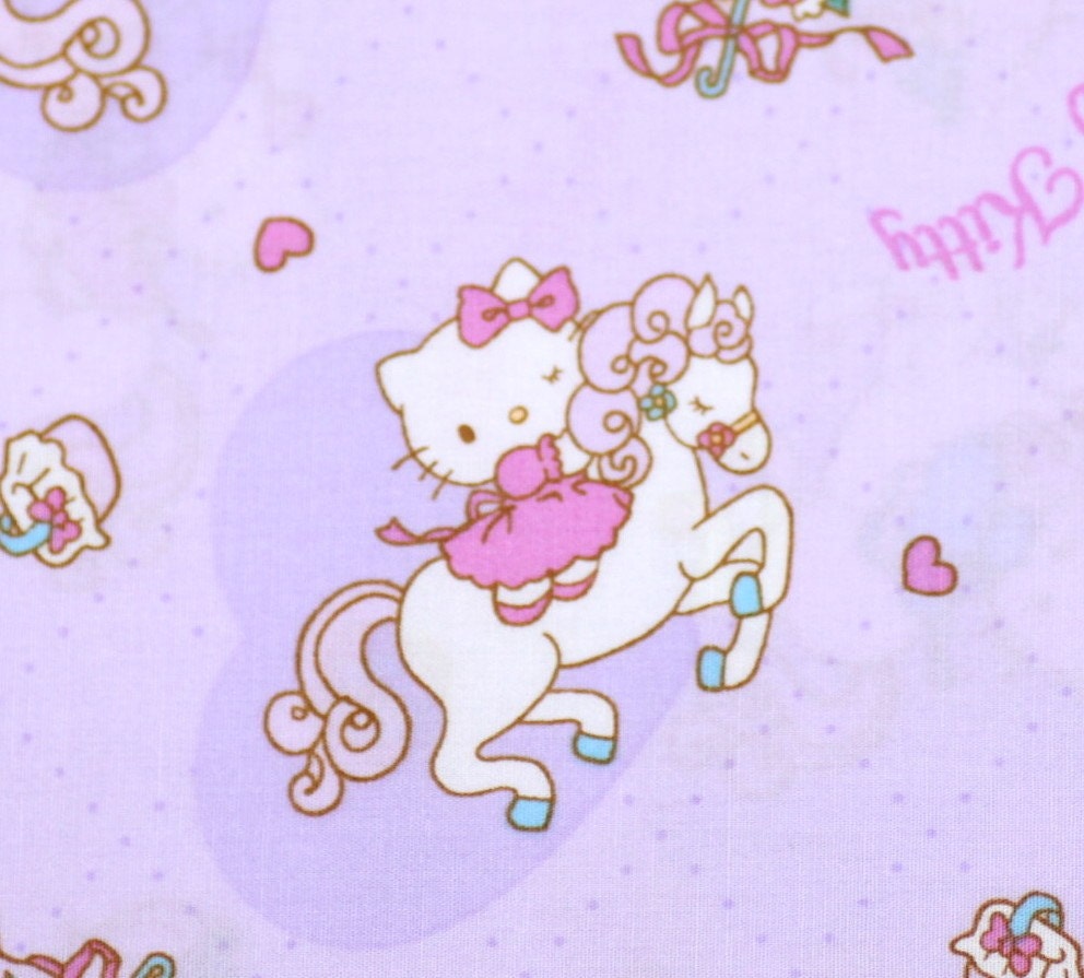 Sanrio Character Print Hello Kitty Riding Horse by beautifulwork