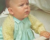 Baby Angel Wings Knitted Shrug Shoulderette Pattern PDF 7009