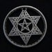 MOROCCO - 1953 - cut coin jewelry - w/ Pentagram within the Star of David