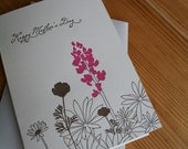 letterpress mother's day card